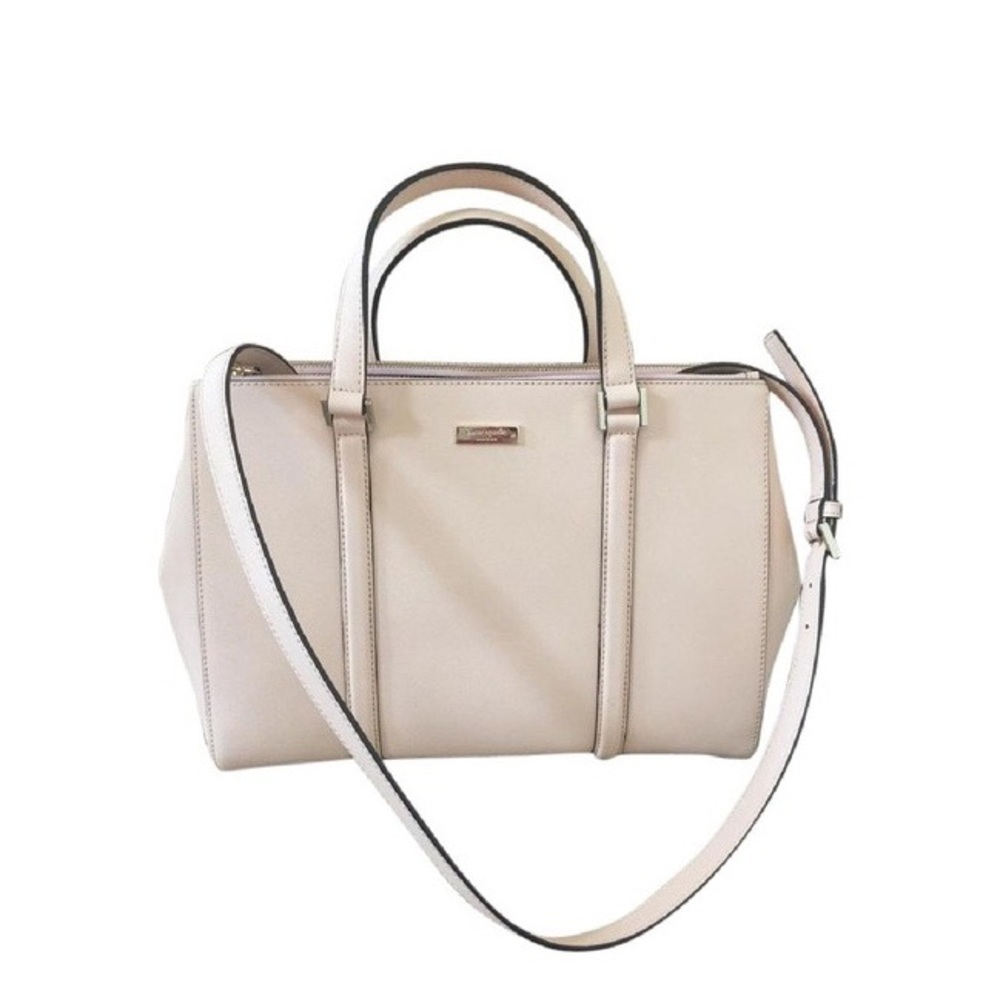 Newbury Lane Loden Large Tan Saffiano Leather Tote